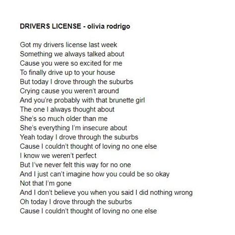 lyrics driver|driver's license lyrics translation.